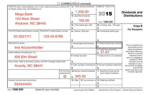 where to enter nondividend distributions